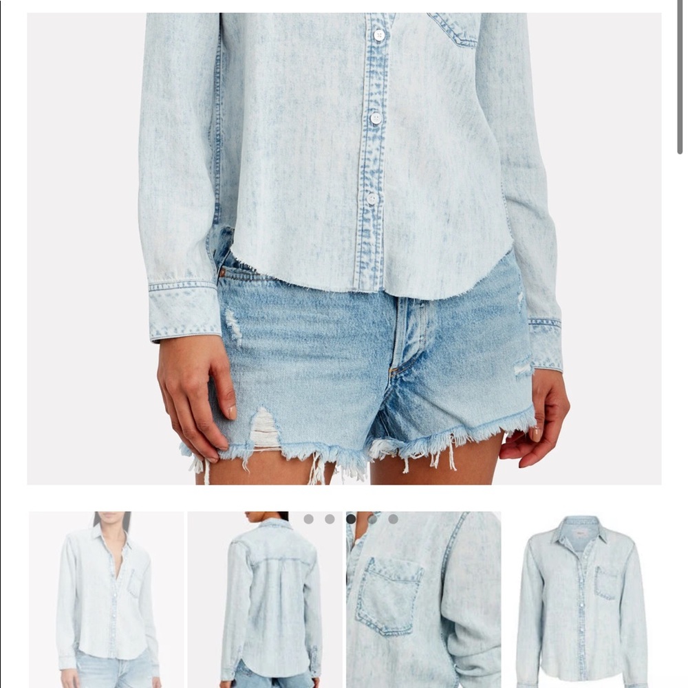 One pocket Jean shirt